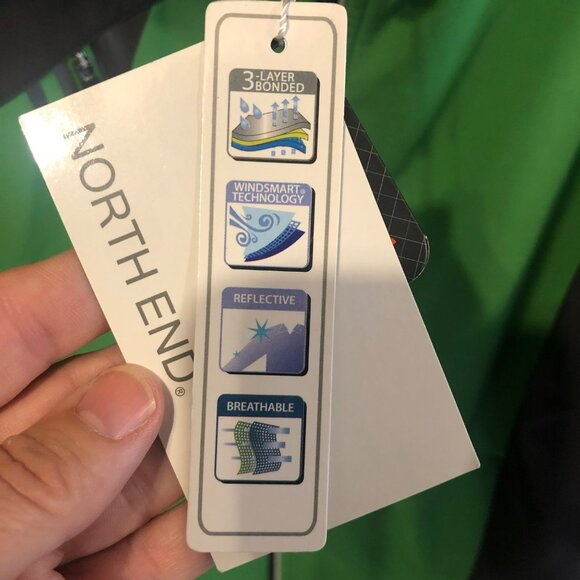 North End Men's Green & Gray Jacket With UTK Warm.Logik Technology Reflective Br - Picture 4 of 11